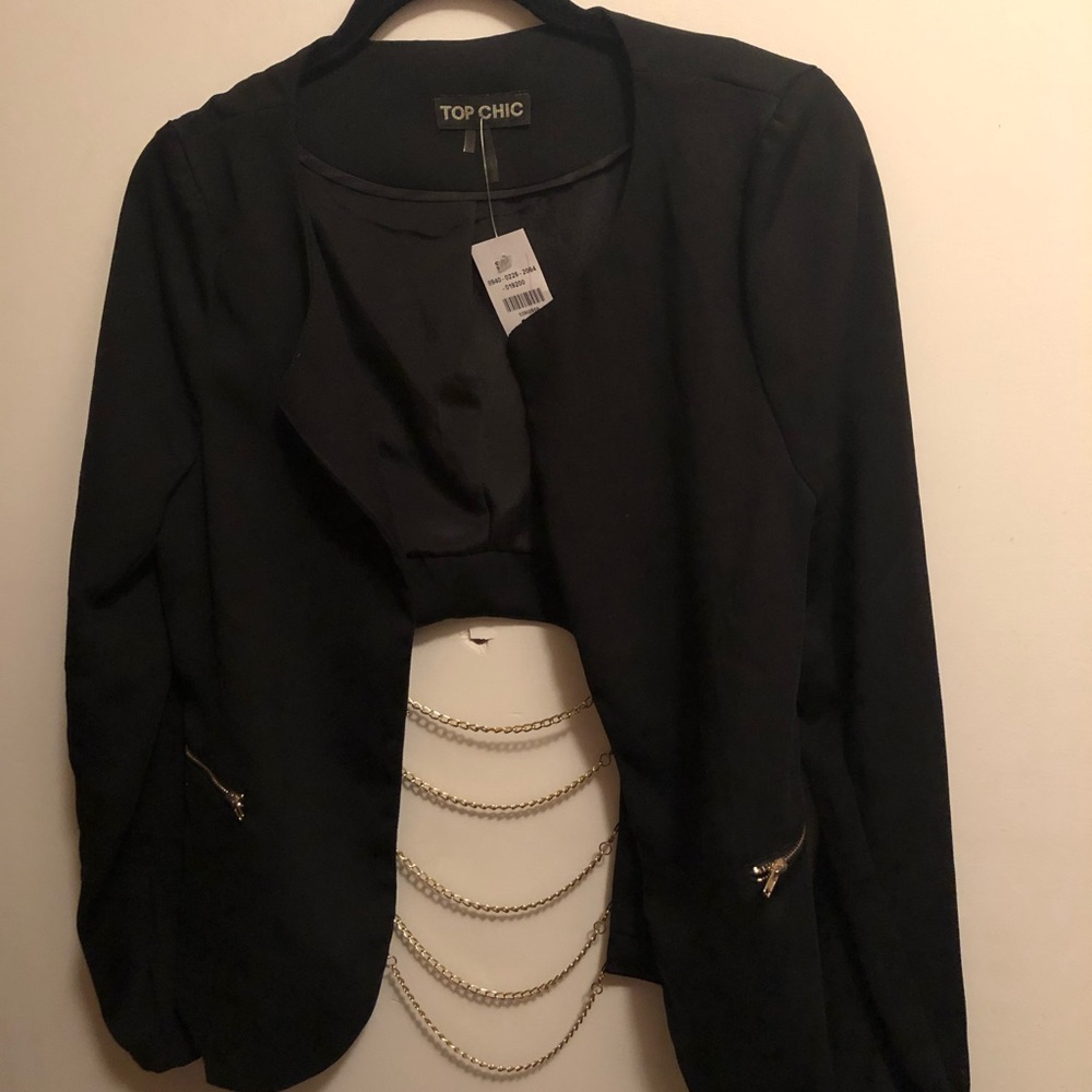 Black Unconventional Blazer